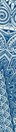 Intricate blue engraved design featuring interwoven ornamental motifs.