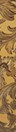 Decorative gold relief featuring flowing acanthus-style ornamentation.